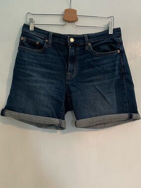 GAP Dark Blue Roll-Cuff Denim Shorts